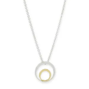 2Tone Setting Sun Necklace