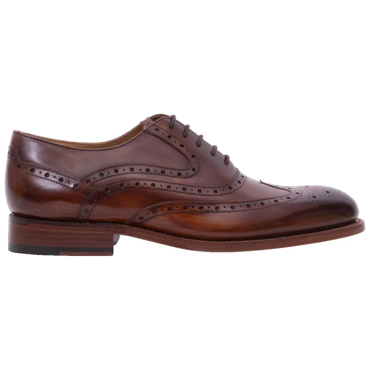 40% OFF BARKER Liffey Shoes - Mens Brogue - Hand Brushed Brown - Size: UK 10.5