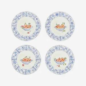 Basket with Pomegranates Dinner Plates - Set of 4