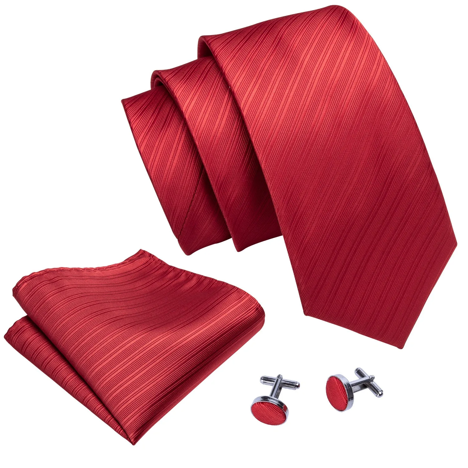 Beautiful Red Men's Tie Set