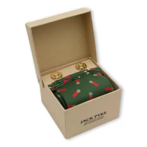 Cartridge Design Tie, Hankies & Cufflinks Gift Set