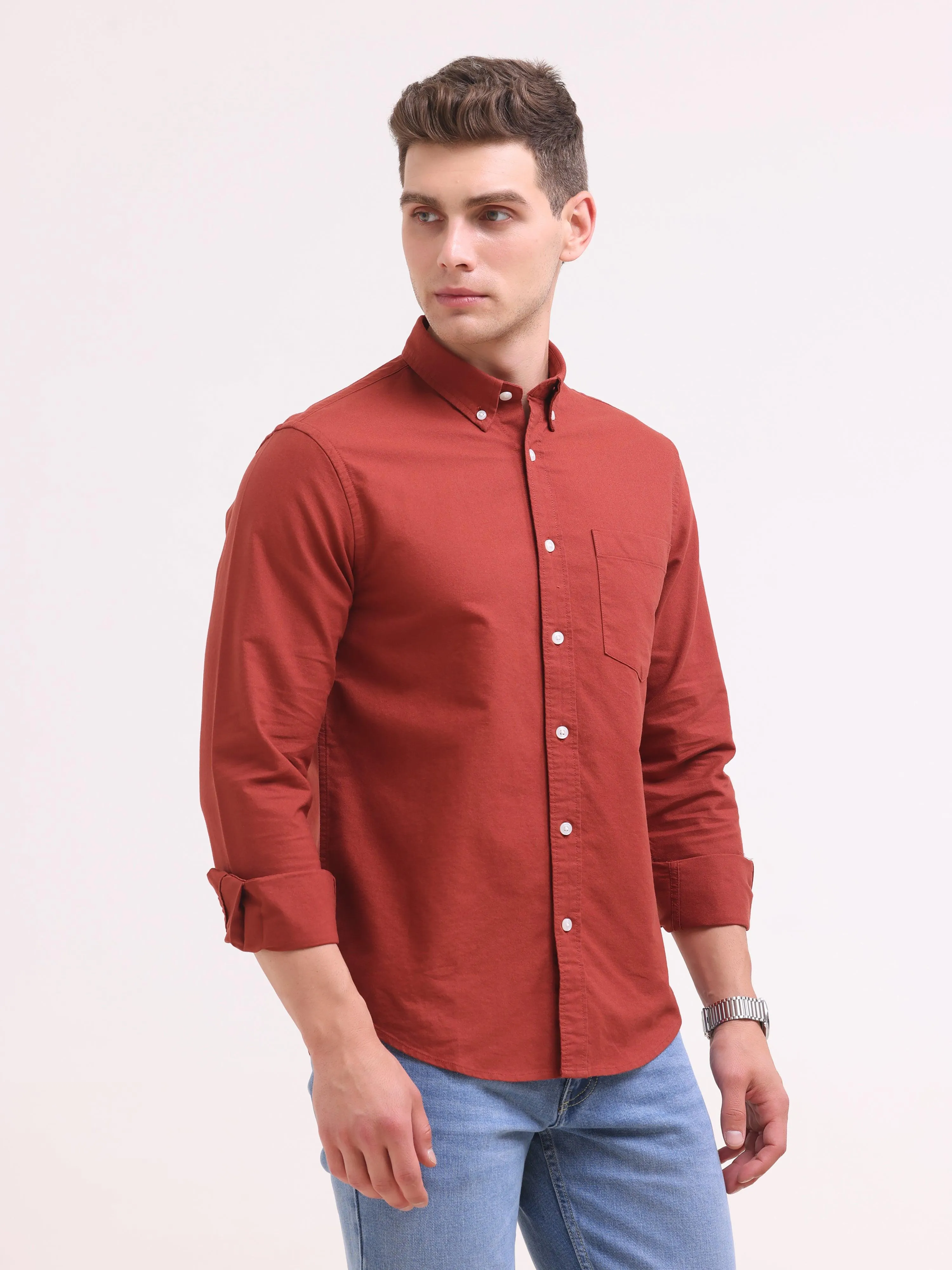 Celest Oxford Shirt - Red