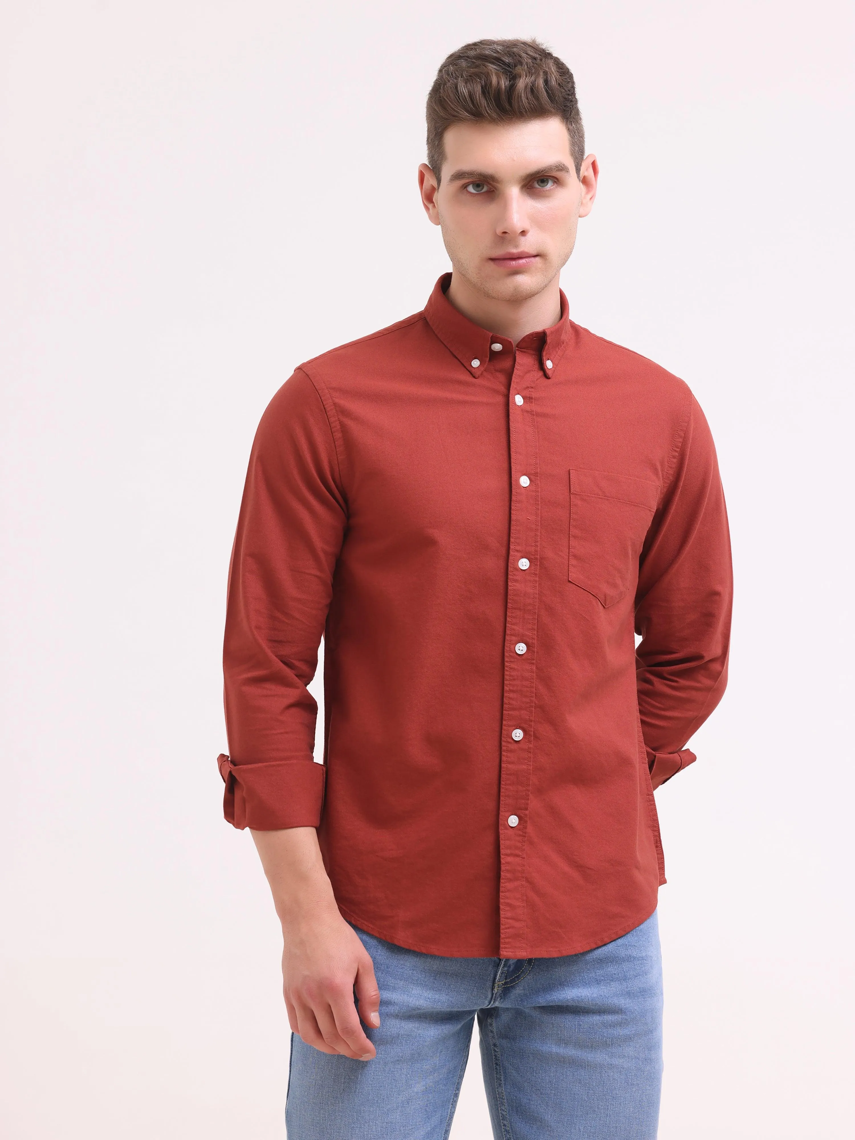 Celest Oxford Shirt - Red