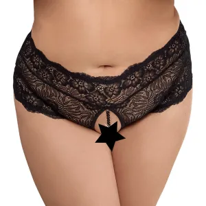 Cottelli Curves Panties With Pearl Chain