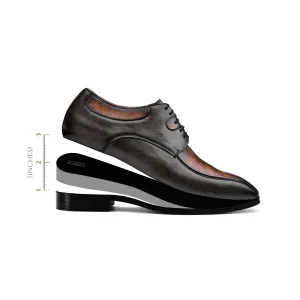 DUAL TONE DERBY LACE-UPS - HEIGHT ELEVATION