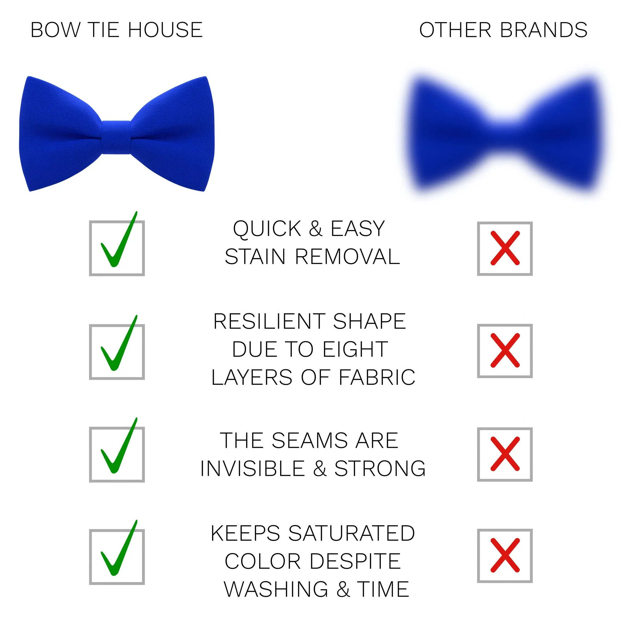 Electric Blue Bow Tie