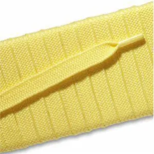 Fashion Athletic Flat Laces Custom Length with Tip - Yellow (1 Pair Pack) Shoelaces