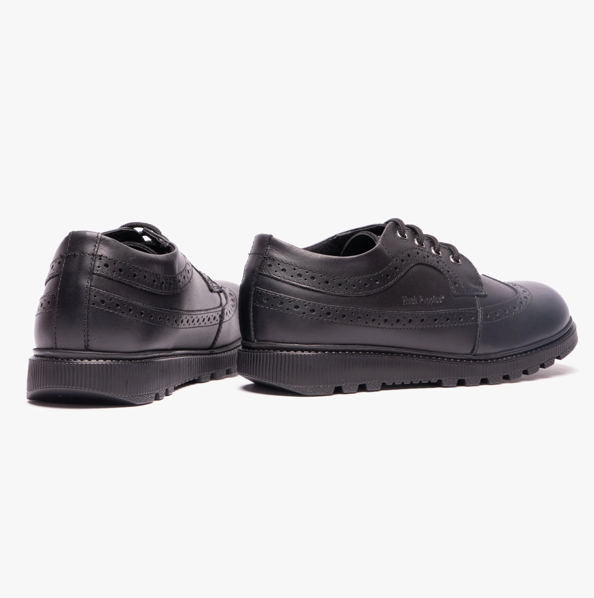 FELICITY Girls Leather Oxford Shoes Black