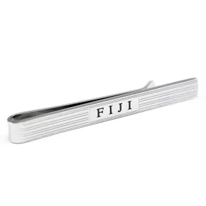 FIJI Silver Tie Clip Bar