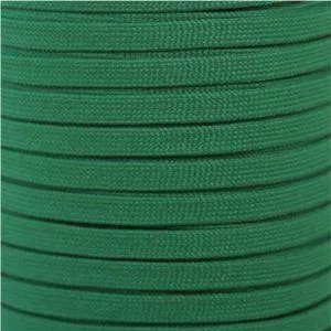 Flat Athletic Laces Custom Length with Tip - Kelly Green (1 Pair Pack) Shoelaces