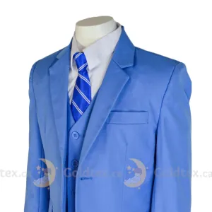 Formal Kids Wear 5-piece suit set - Sky Blue - Style 8169