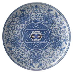 Happy Purim Serving & Dinner Plates