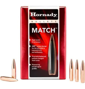 HORNADY .264 6.5MM 140 GRAIN BTHP MATCH PROJECTILES 100 PACK