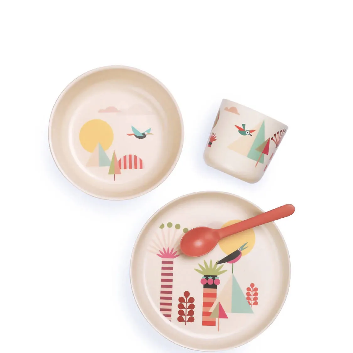 Kids Bamboo Meal Set Tree - Ekobo