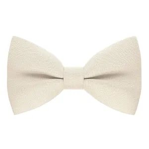 Linen Beige Bow Tie