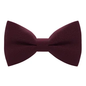 Linen Burgundy Bow Tie