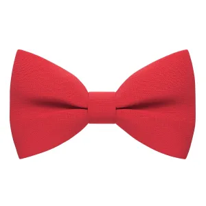 Linen Red Bow Tie