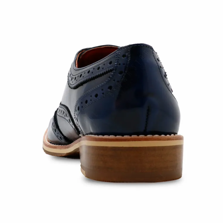 MR.FERGUSON FULL BROGUE European Brush Off Bezel Blue