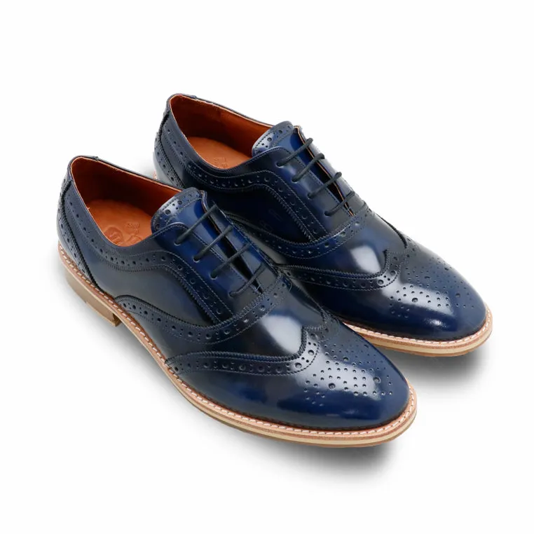 MR.FERGUSON FULL BROGUE European Brush Off Bezel Blue