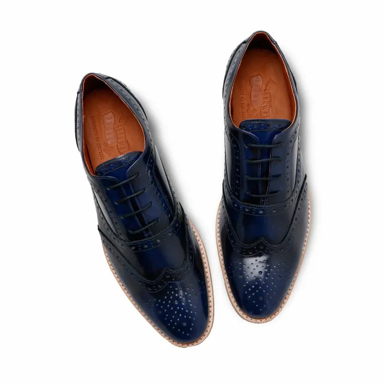 MR.FERGUSON FULL BROGUE European Brush Off Bezel Blue