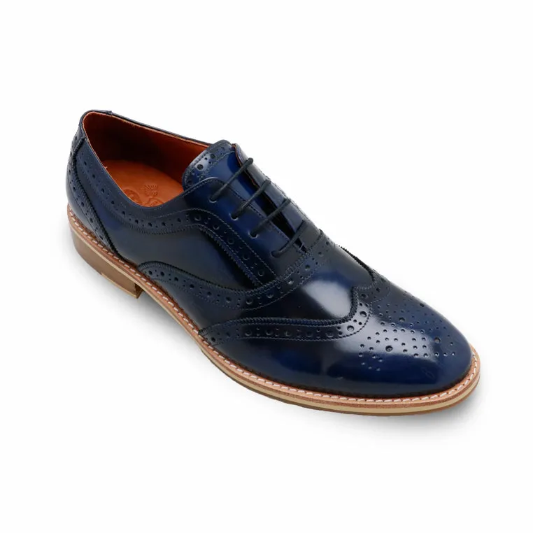 MR.FERGUSON FULL BROGUE European Brush Off Bezel Blue