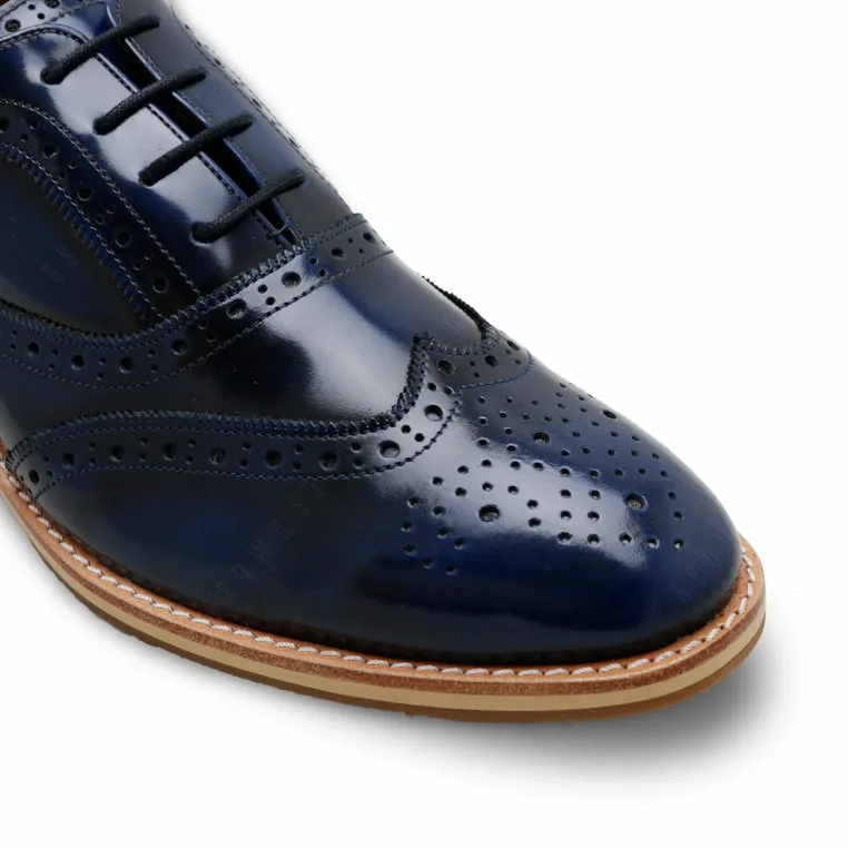 MR.FERGUSON FULL BROGUE European Brush Off Bezel Blue