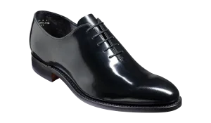 Nelson - Black Hi Shine Oxford Shoe