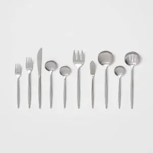 New - 45pc Shapleigh Flatware Set Silver - Threshold