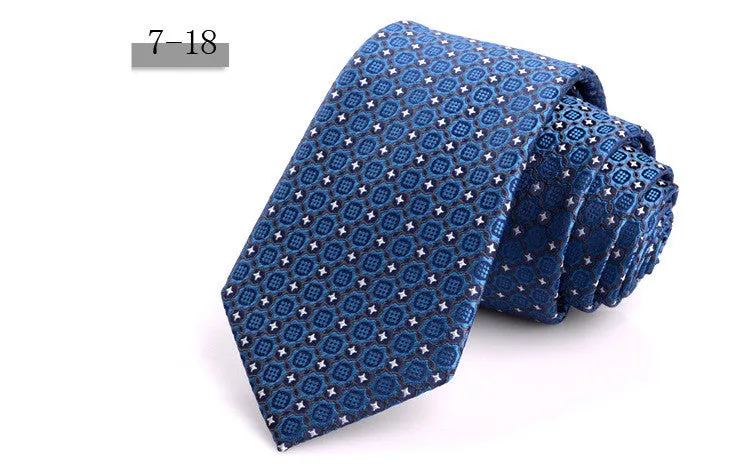 New Men's 7cm Striped Business Formal Tie