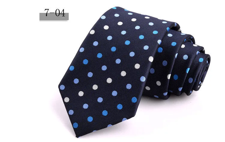 New Men's 7cm Striped Business Formal Tie