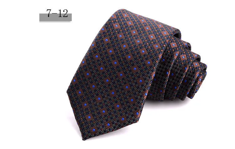 New Men's 7cm Striped Business Formal Tie