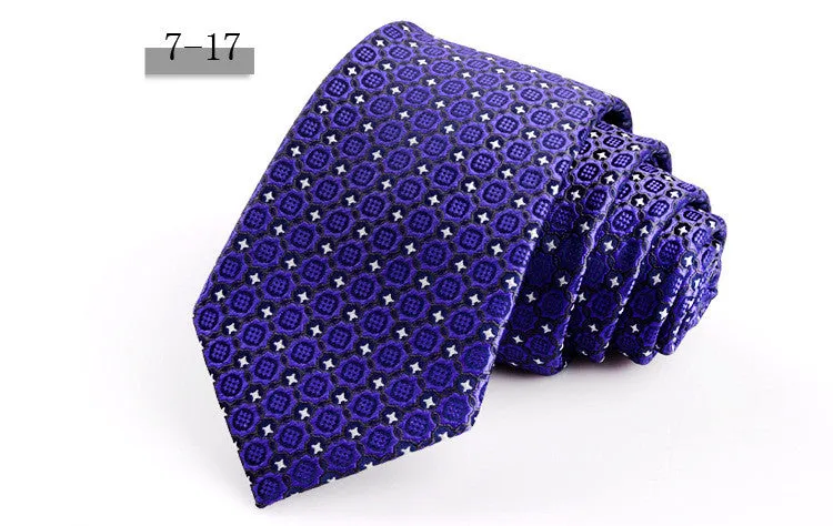 New Men's 7cm Striped Business Formal Tie