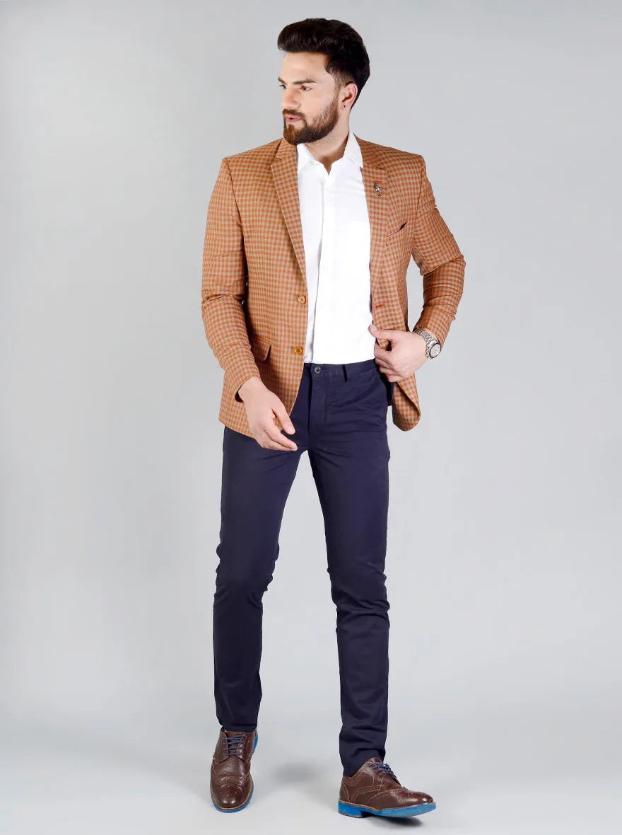 Orange & Grey  Blazer | JB Studio