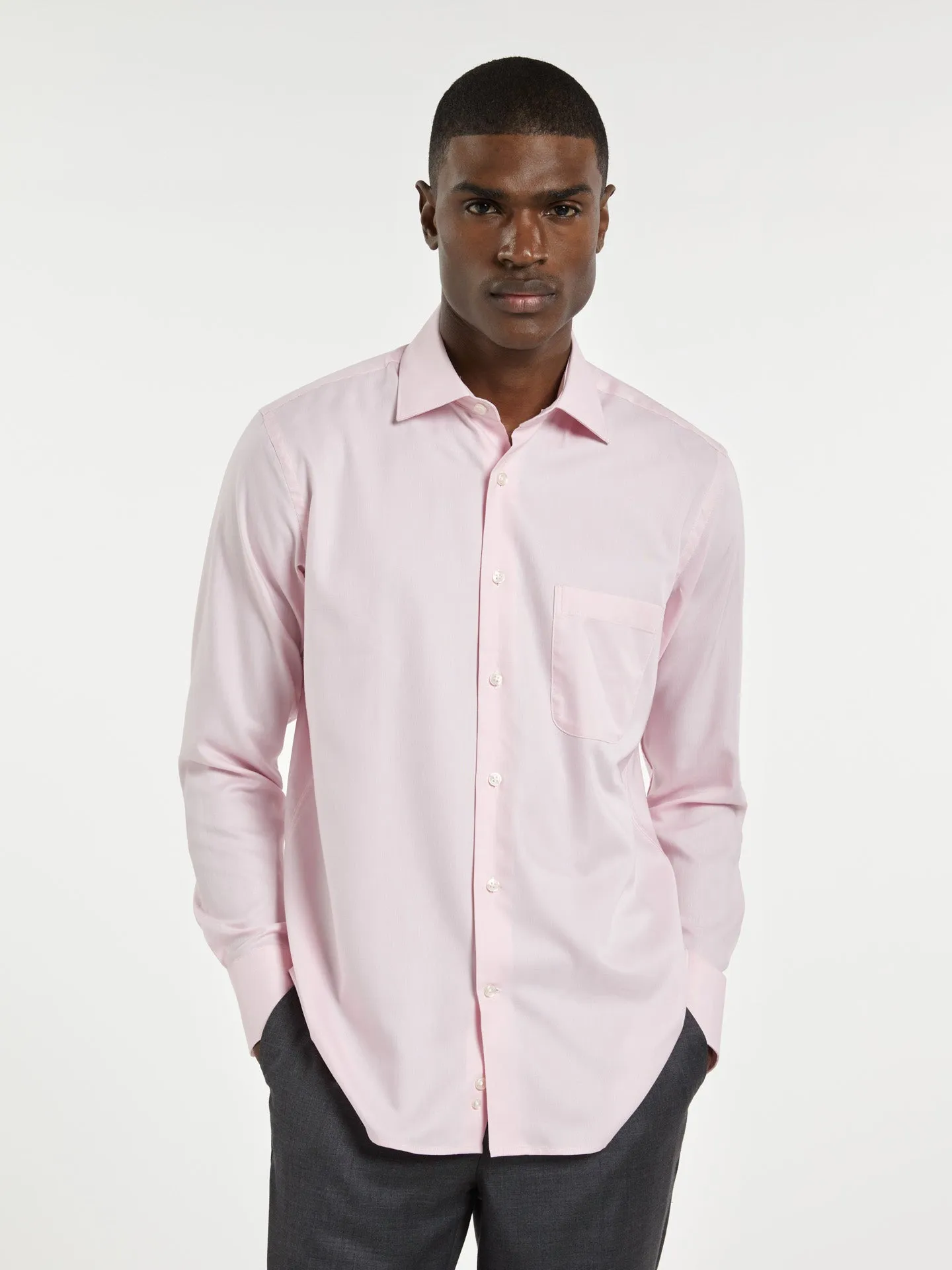 Regular fit business plain oxford formal shirt