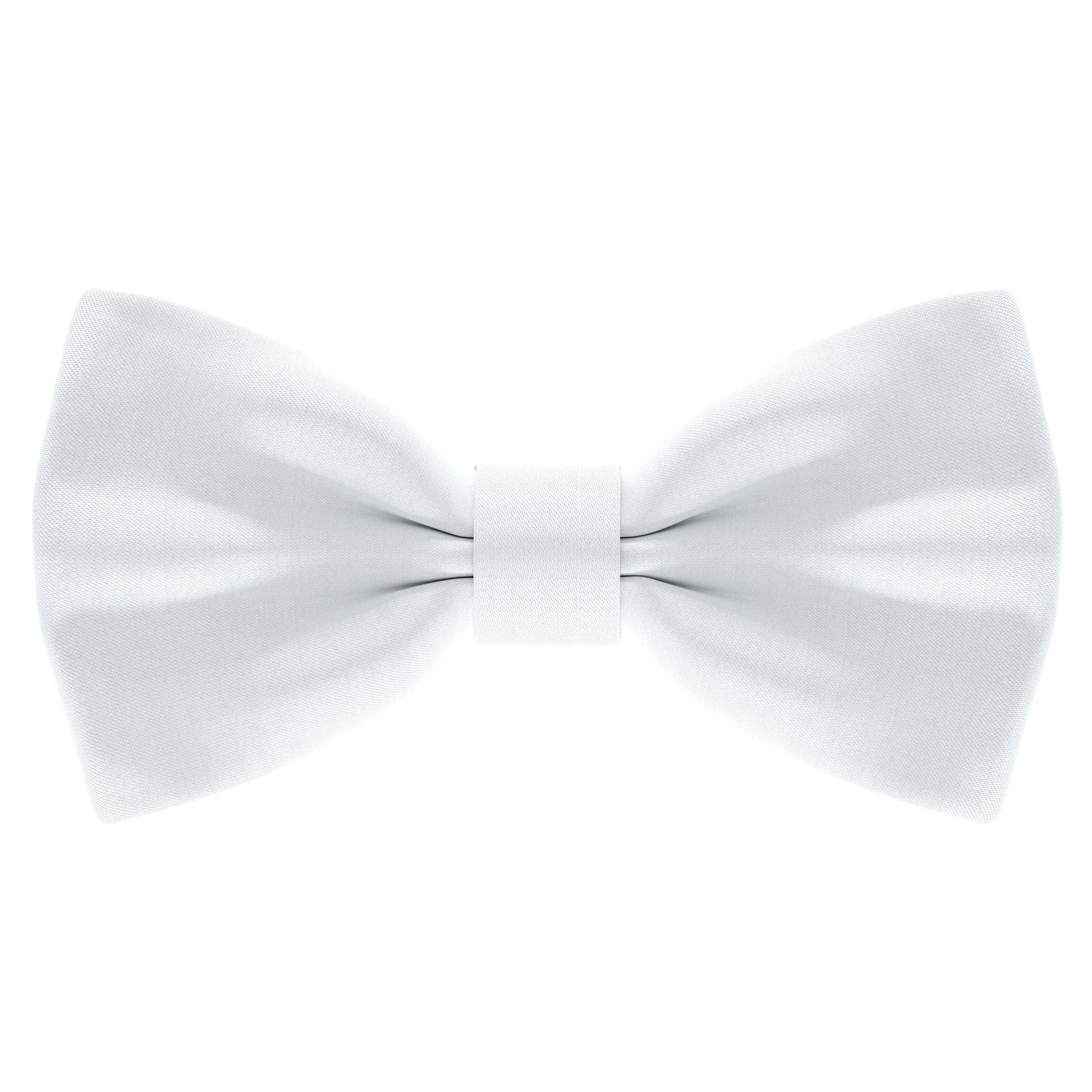 Satin White Bow Tie