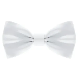 Satin White Bow Tie