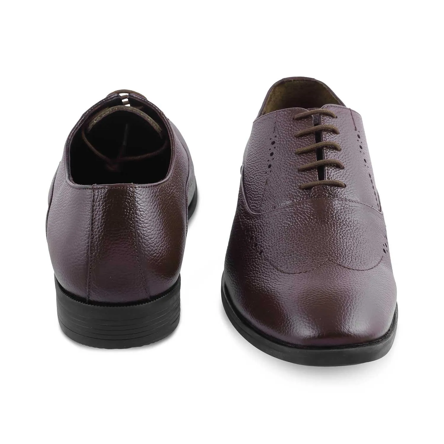 The Alberta Brown Men's Oxford Brogue Lace Ups Tresmode