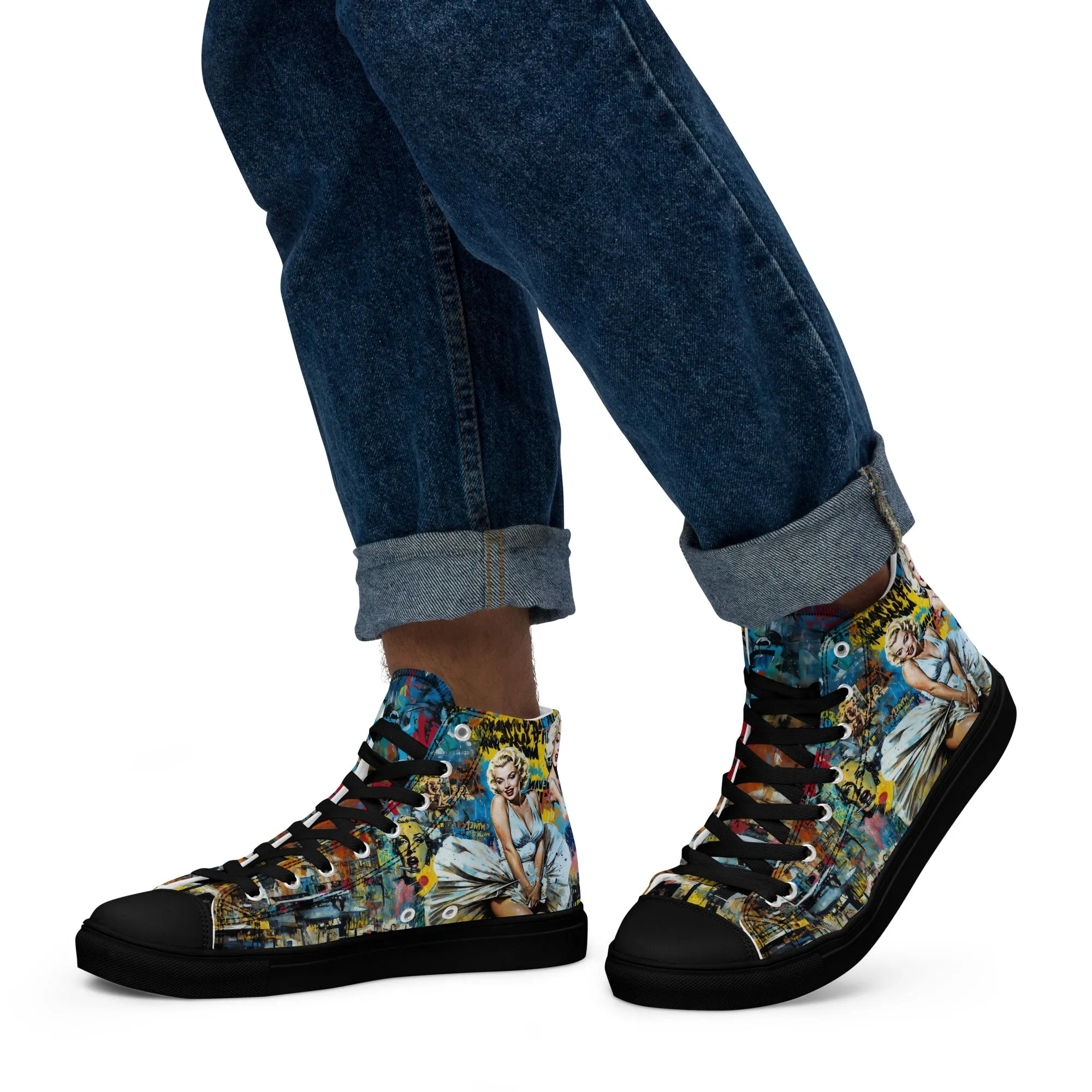 Unisex high top canvas shoes - Marilyn 2