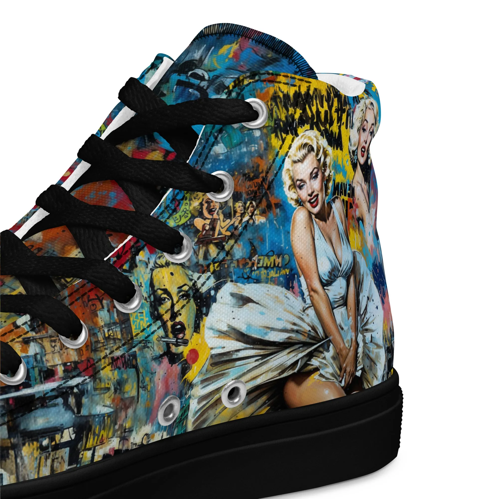 Unisex high top canvas shoes - Marilyn 2