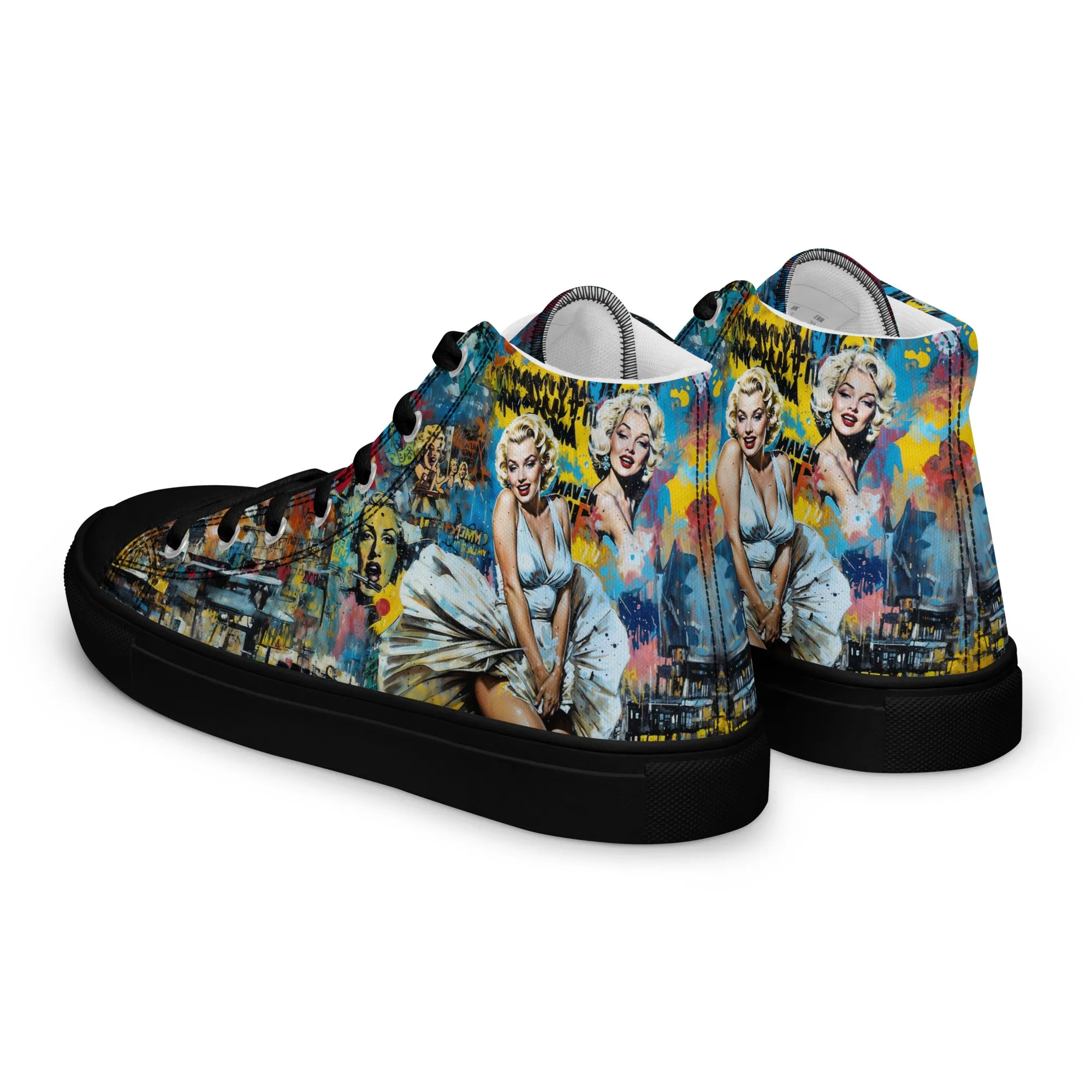 Unisex high top canvas shoes - Marilyn 2