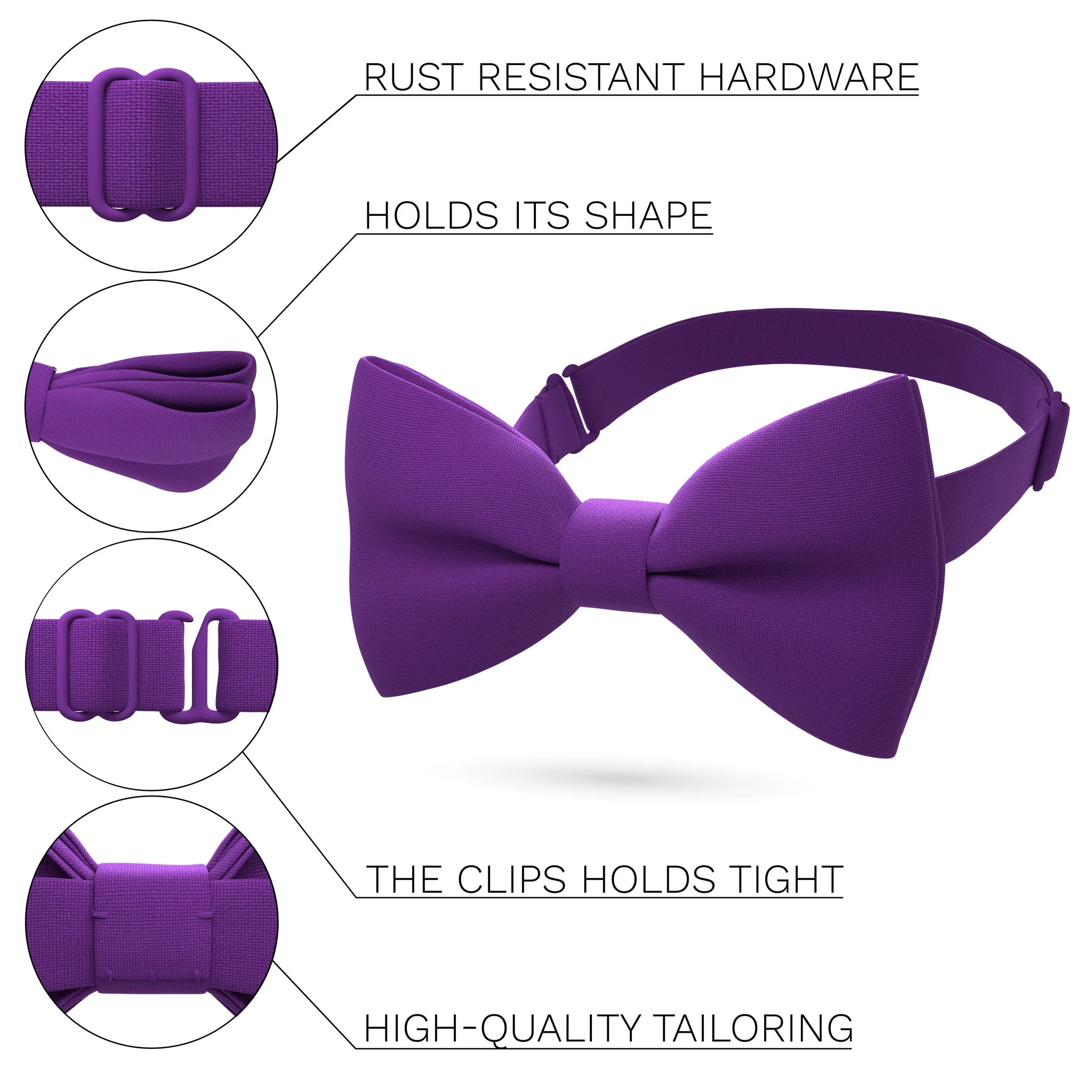 Violet Bow Tie