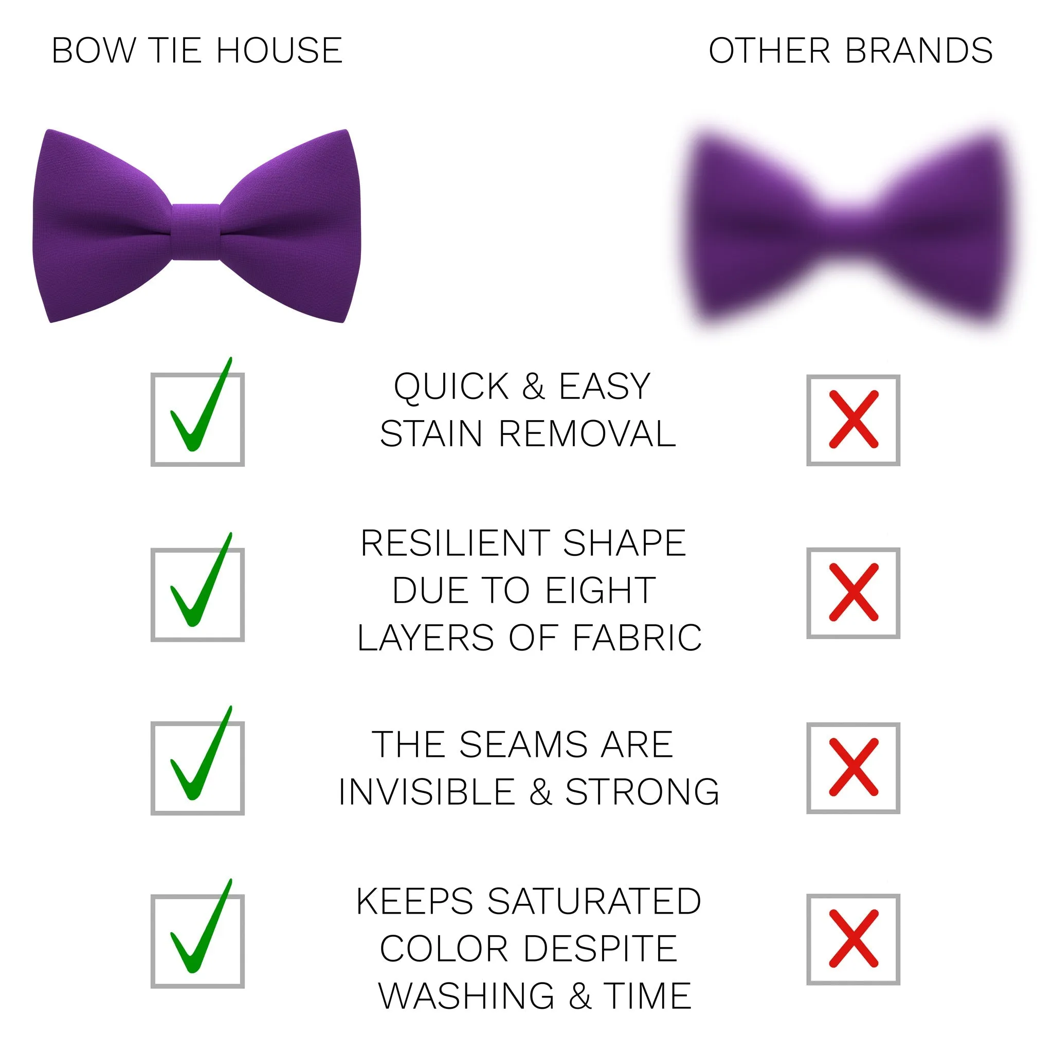 Violet Bow Tie